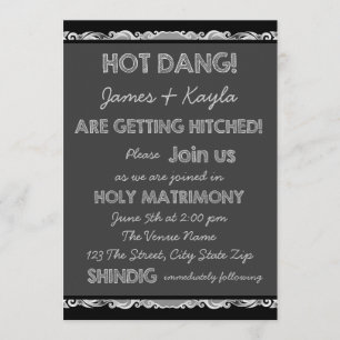 Invitation Mariage Rustique Tableau Noir Campagne Mariage