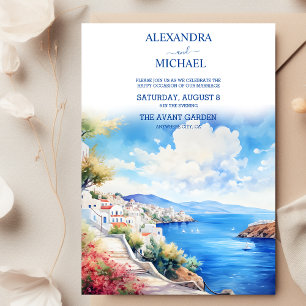 Invitation Mariage Santorin