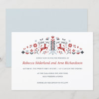 Mariage scandinave de rennes d'art populaire et de