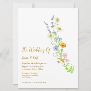 Invitation Mariage simple de FREYA Wildflower