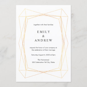 Invitation Mariage simple et élégant