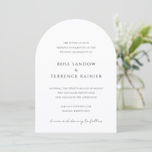Invitation Mariage Simple Moderne Élégant
