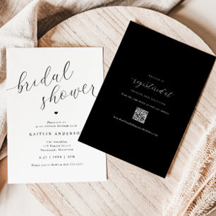 Invitation Mariage Simple Moderne Fête de Mariée