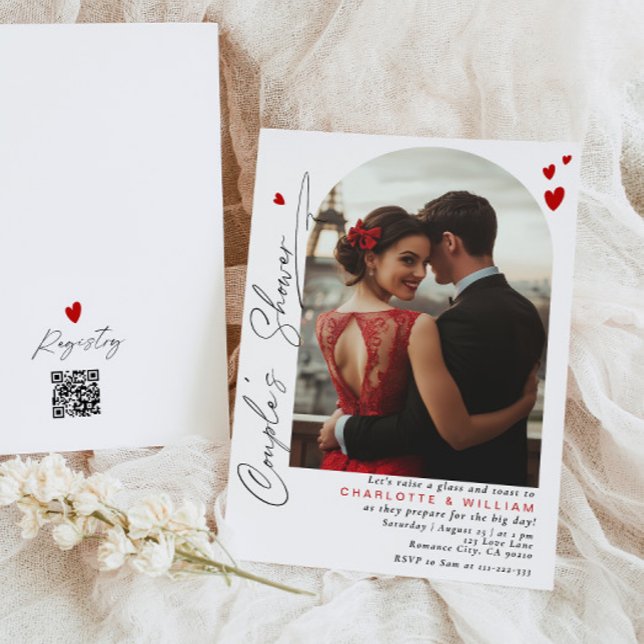 Invitation Mariage simple moderne pour couples (Créateur téléchargé)