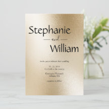 Mariage simple moderne Silver Metallic