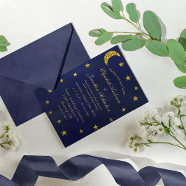 Invitation Mariage sous le ciel nocturne céleste