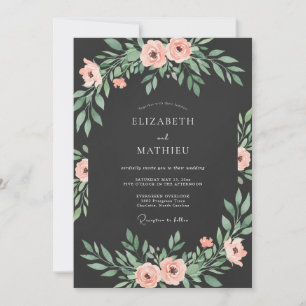 Invitation Mariage sous une Arche Botanique aux Teintes de Co