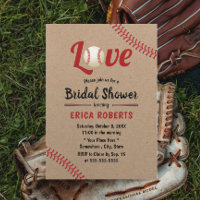 Mariage sportif de baseball Rustic Kraft Fête des 