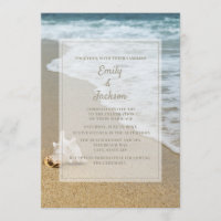 Mariage sur la plage océan coquillage sableux