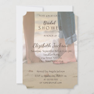 Invitation Mariage sur la Plage, Pieds Réception de Mariage