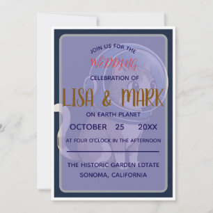 INVITATION MARIAGE SUR LA PLANÈTE TERRE