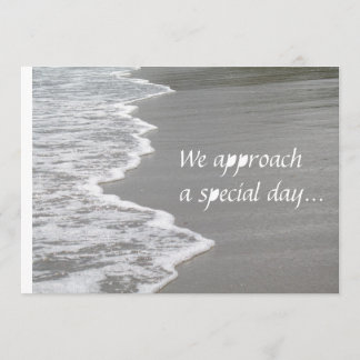 Invitation Mariage sur le sable...