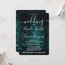 Mariage sur mesure en forêt enchantée verte