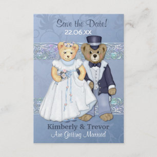 Invitation Mariage Teddy Bear Enregistrer La Date