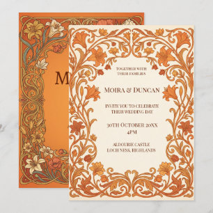 Invitation Mariage Terracotta Paisley