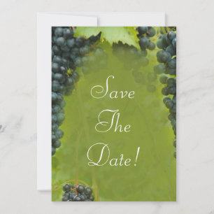 Invitation Mariage Thème Vignoble de Vin Enregistrez la Date