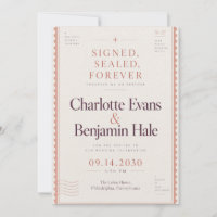 Mariage Timbre-Poste Vintage