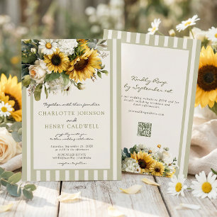 Invitation Mariage Tournesol