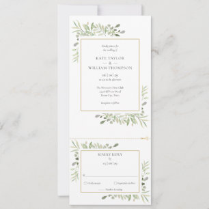 Invitation Mariage Tout Compris Botanique Moderne 