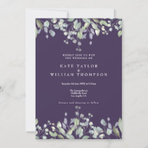 Mariage Tout En Un Floral Vert Pourpre