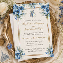 Mariage Traditionnel Catholique Bleu