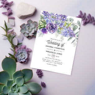 Invitation Mariage Tropical Eucalyptus Succulents