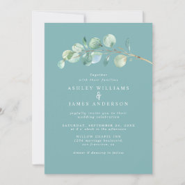 Invitation Mariage Turquoise Dusty