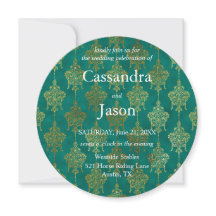 Mariage Turquoise et Gold