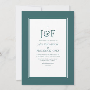 Invitation Mariage Turquoise Transformateur