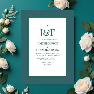 Invitation Mariage Turquoise transformateur