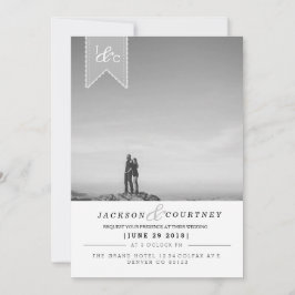 Invitation Mariage urbain moderne Inviter photo