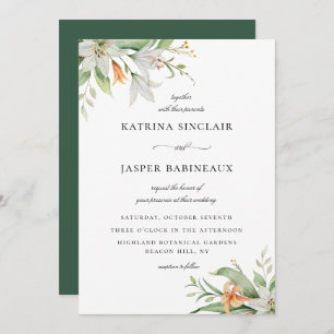 Invitation Mariage végétal Lily