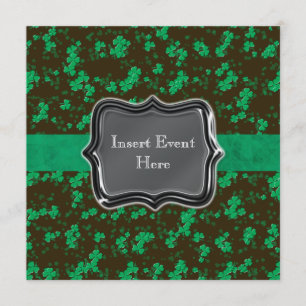 Invitation Mariage vert noir irlandais