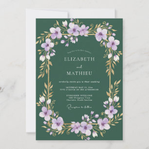 Invitation Mariage Vigne d'Améthyste de Forêt