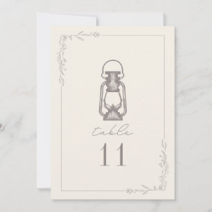 Invitation Mariage vintage de lanterne Améthyste Numéro de ta