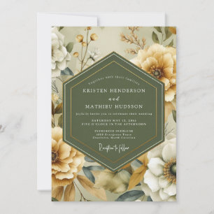 Invitation Mariage Vintage de Sauge Souci