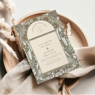Invitation mariage vintage Garden Arch