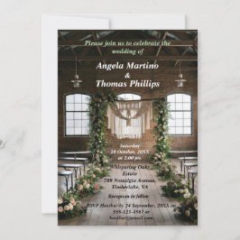 Invitation Mariage vintage intemporel