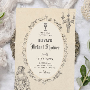 Invitation Mariage vintage victorien
