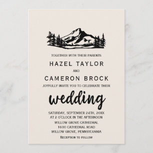 Invitation Mariage vintage Wilderness