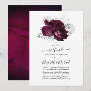 Invitation Mariage virtuel de la Bourgogne et de la Flore arg