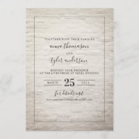 Mariage virtuel en brique noire et blanche