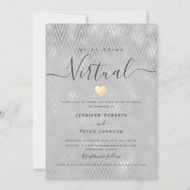 Invitation Mariage virtuel Silver