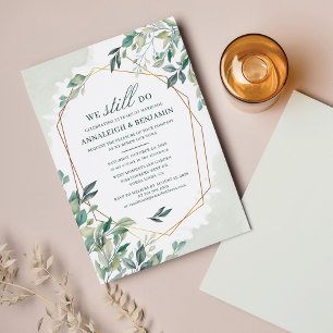 Invitation Mariage Vow Renouvellement Eucalyptus Anniversaire