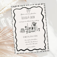 Mariage Wavy à la main de Whimsical tiré Bow