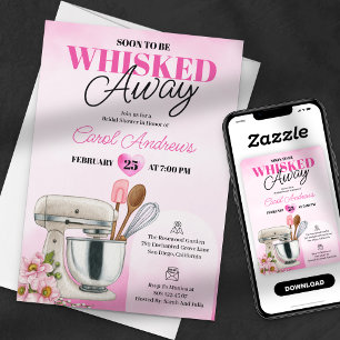 Invitation Mariage Whisked Away Cuisine de Rêve