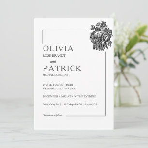 Invitation Mariage White Elegance