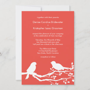 Invitation Mariages de printemps de Carmine Pink Designer Cus