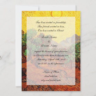 Invitation mariages. Vincent van Gogh Oliviers