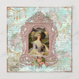 Invitation Marie Antoinette Bridal Shower